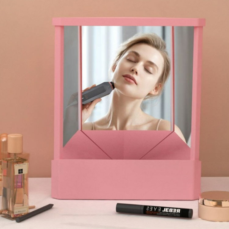 リバーサルミラー プレゼント 卓上ミラー リバーサル 鏡 おしゃれ 卓上 左右反転鏡 鏡 スタンドミラー ミラー 化粧鏡 左右反転なし ミラー ミラー 卓上ミラー 左右反転鏡 おしゃれ 化粧台ミラー リアルックミラー リバーサル メイクアップ [3]