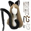 獣耳 カチューシャ 猫 ネコ しっぽ 2点セット ネコミミ 小物 道具 衣装 LOLITA 仮装 ハロウィン パーテ..