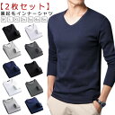 【2枚セット】裏起毛 インナー メンズ インナーシャツ 極暖 厚手 裏起毛 ヒートテック あったかインナー 防寒 肌着 長袖 アンダーウェア ロンT Tシャツ ...