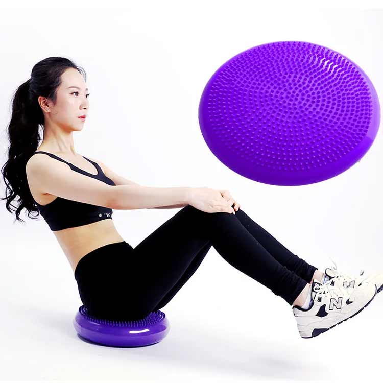 空気入れ付き ヨガ ダイエット器具 バランスクッション バランスクッション トレー...