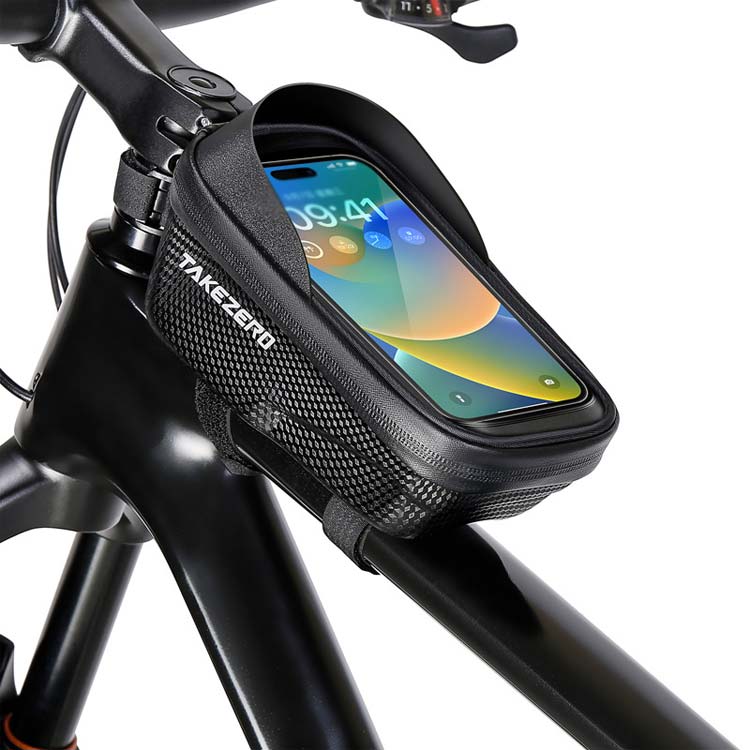 防水 トップチューブバッグ 自転車 スマホホルダー スマホ 自転車フロントバッグ ...
