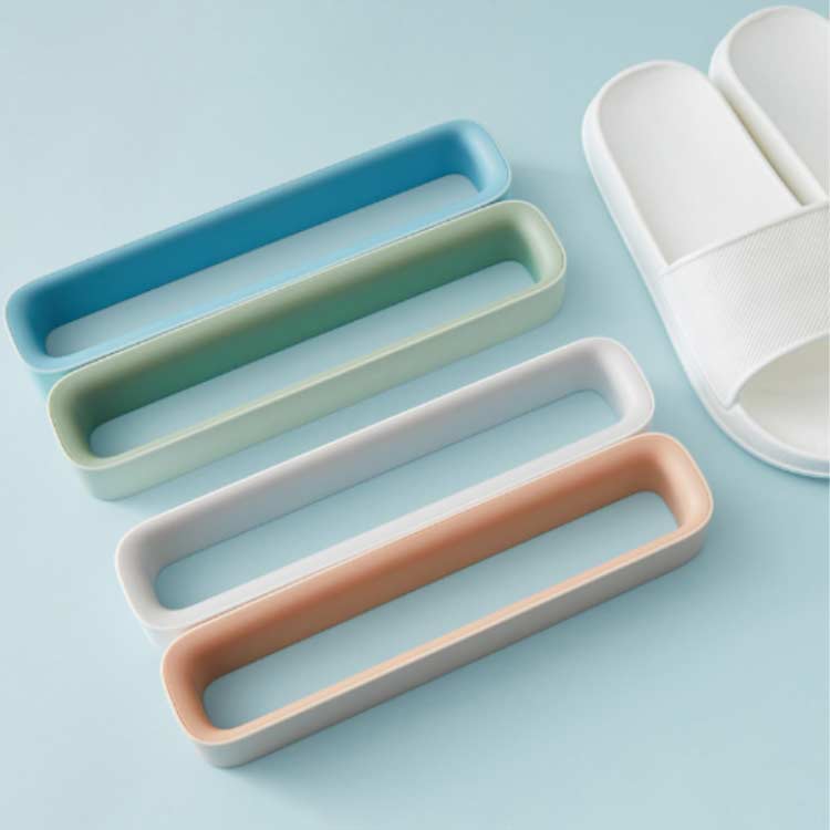 かわいい スリッパ立て ルームシューズ スリム フレーム 【2個セット】スリッパラック スリッパ収納 壁掛け 【2個セット】スリッパラック 玄関 収納 シンプル おしゃれ ベランダ お風呂 省スペース バスルーム コンパクト スリッパ置き スリッパホルダー 防水 [2]