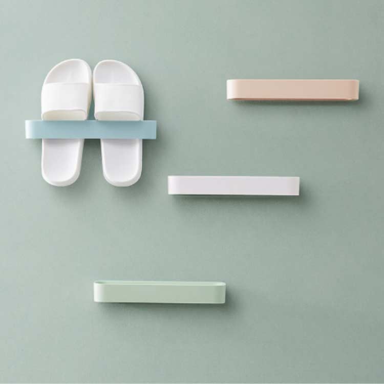 かわいい スリッパ立て ルームシューズ スリム フレーム 【2個セット】スリッパラック スリッパ収納 壁掛け 【2個セット】スリッパラック 玄関 収納 シンプル おしゃれ ベランダ お風呂 省スペース バスルーム コンパクト スリッパ置き スリッパホルダー 防水 [3]