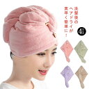 タオルキャップ 送料無料 ヘアドライタオル ヘアドライ ドライヤー ダブルレイヤー タオル シャワーキャップ 吸水速乾 水分吸収 吸水 髪タオル 時短 タオルドライ ドライキャップ ヘアターバン マイクロファイバー お風呂上がり 吸水タオル