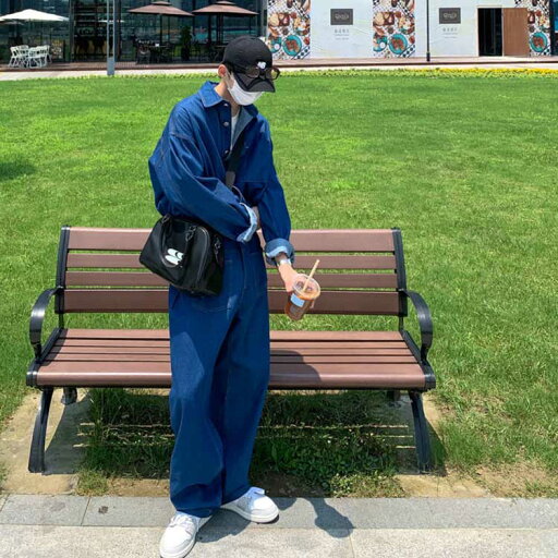 エンジニア オーバーオール ツナギ つなぎ メンズ デニム オールインワン サロペット ヴィンテージ デニムパンツ 作業服 作業着 整備 動きやすい おしゃれ 長袖 アウトドア キャンプ アメカジ系 バイカー系 ヒップホップ カジ 送料無料