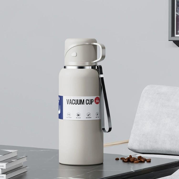 1000ml 800ml 1500ml 大容量 マグボトル ワンタッチ 1.5リットル 水筒 保冷 漏れない ステンレスボトル 水筒 600ml コップ付き 魔法瓶 持ち手付き 広口 直飲み 1リットル 大人 子供 女の子 男の子 通勤 通学 アウトドア スポーツ キャンプ viblo-10004387 VIBLO サンプル画像3