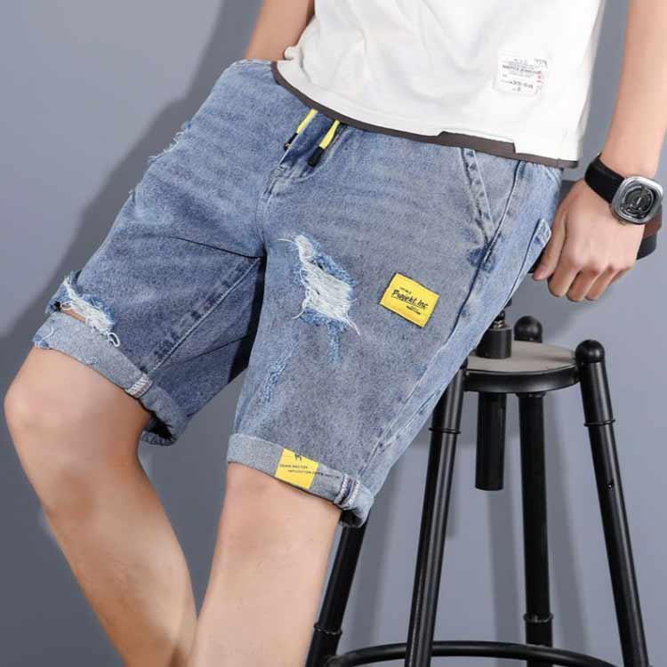 ハーフパンツ ショートパンツ デニム ジーパン デニムパンツ 短パン ジーンズ 五分丈 薄手 細身 ボトムス ショート丈 Gパン 父の日 メンズ 夏物 通勤 通学 カジュアル ギフト デニム 送料無料