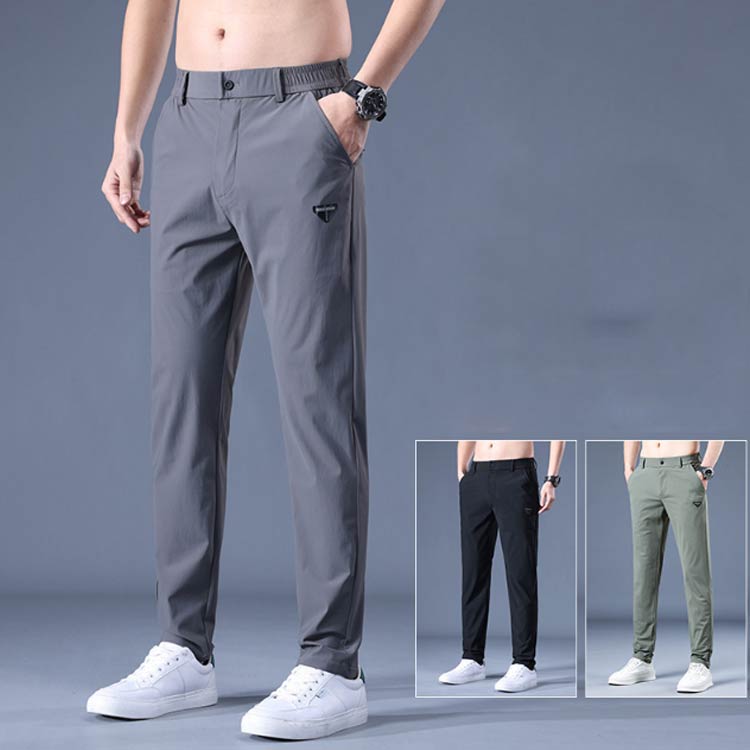 春 パンツ ストレッチパンツ ひんやり ストレッチパンツ メンズ スポーツパンツ 冷感パンツ 無地 軽量 トレーニングパンツ 接触冷感 ズボン 薄手 アイスシルク 涼しい 夏 速乾 秋 uvカット 軽い スラックス ゆったり ゴルフウェア