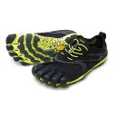 ビブラム Vibram ファイブフィンガーズ メンズ V-Run Black-Yellow / ブラック-イエロー 16M3101 《五本指 シューズ FiveFingers ベアフット ランニング 