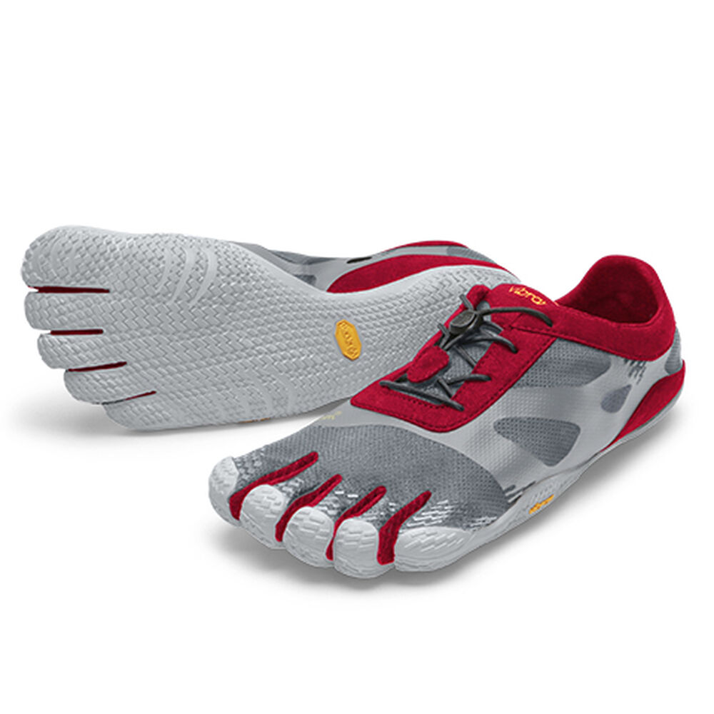 ビブラム Vibram ファイブフィンガーズ メンズ KSO EVO Grey-Red/ グレイ・レッド 20M0702《五本指 シューズ FiveFingers ベアフット トレーニング インドア フィットネス ランニング ウォーキング 靴》