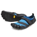 ビブラム Vibram ファイブフィンガーズ メンズ V-AQUA Blue Black / ブルーブラック 19M7301《五本指 シューズ fivefingers ベアフット トレーニング ランニング 靴》 その1