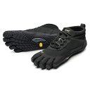 ビブラム Vibram ファイブフィンガーズ レディース V-TREK INSULATED Black / ブラック 20W7801 《五本指 シューズ fivefingers ベアフット トレーニング ランニング 靴》