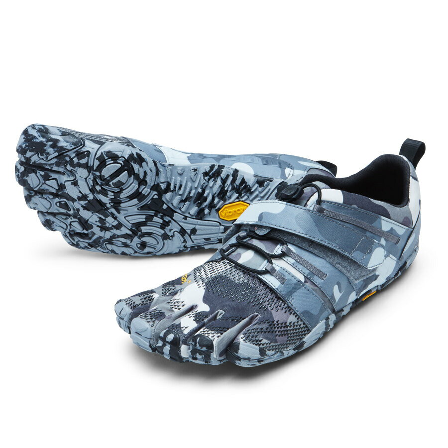 【お買い物マラソン限定ポイント5倍！※15日まで】ビブラム Vibram ファイブフィンガーズ メンズ V-Train2.0 Grey Camo / グレイ カモ 21M7702《五本指 シューズ fivefingers ベアフット トレーニング ランニング 靴》