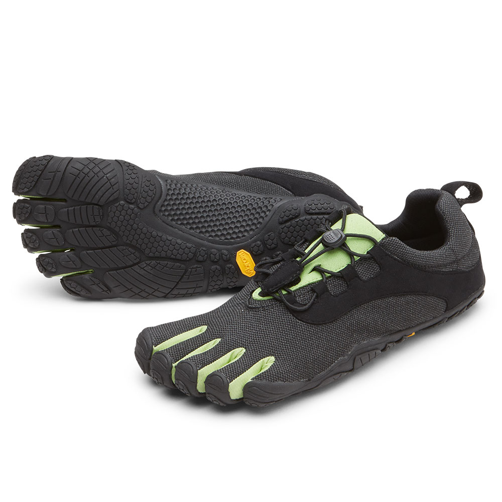 楽天Vibram Fivefingers Japan【お買い物マラソン限定ポイント5倍！※22日20時から25日まで】ビブラム Vibram ファイブフィンガーズ レディース V-Run RETRO Black/Green/Black / ブラックグリーンブラック 21W8002《五本指 シューズ FiveFingers ベアフット ランニング ウォーキング 靴》