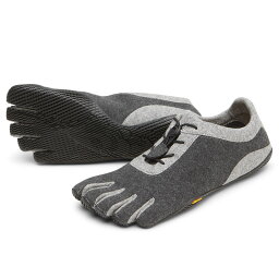 【お買い物マラソン限定ポイント5倍！※15日まで】ビブラム Vibram ファイブフィンガーズ レディースKSO ECO WOOL Grey/Light Grey/Black / グレイライトグレイブラック 21W8202《五本指 シューズ fivefingers ベアフット カジュアル 靴》