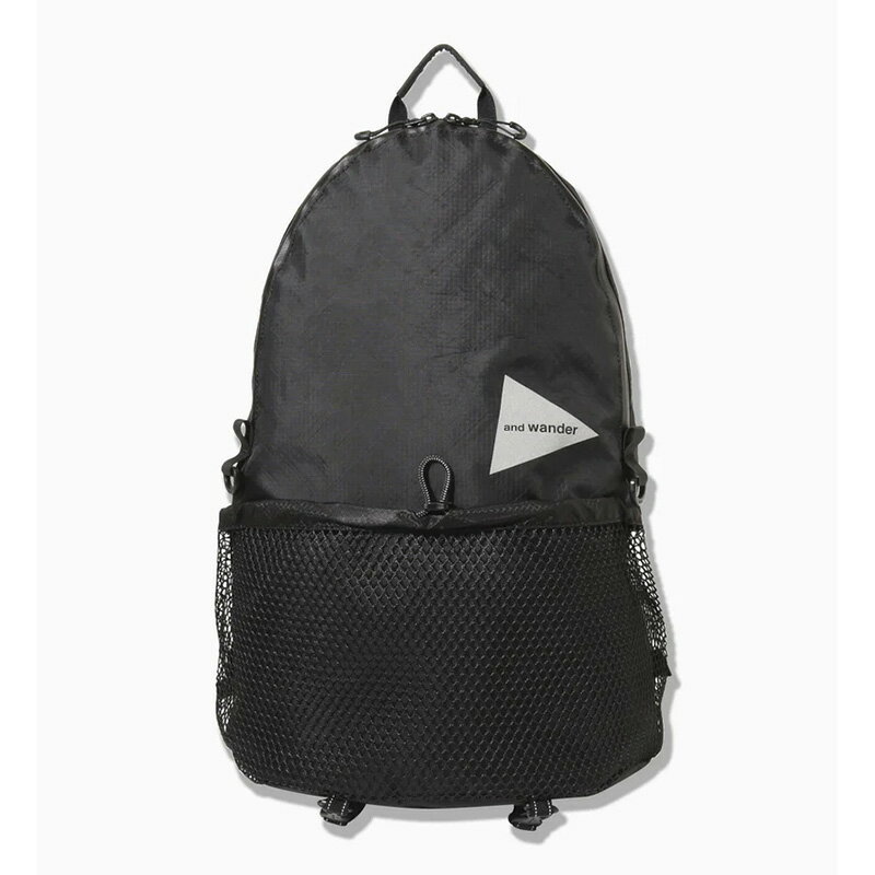 最短当日発送 アンドワンダー and wander ECOPAK 20L daypack black [5745975204 エコパック20Lデイパック ブラック][A配]