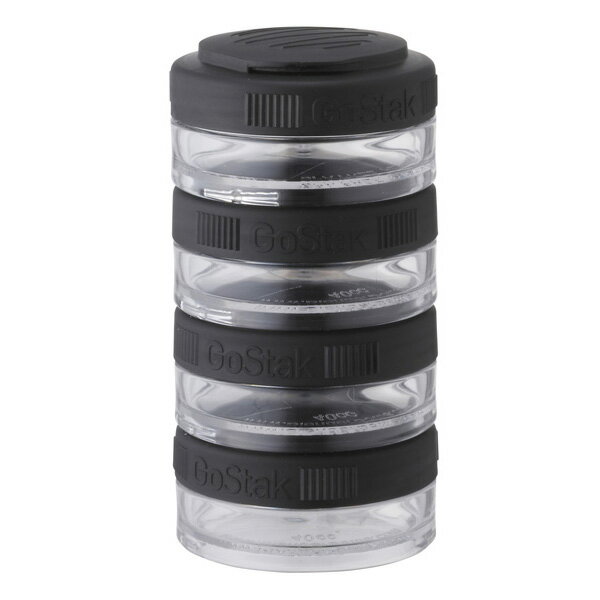 ブレンダーボトル Blender Bottle ゴースタック 4パック 40cc ブラック [53057]