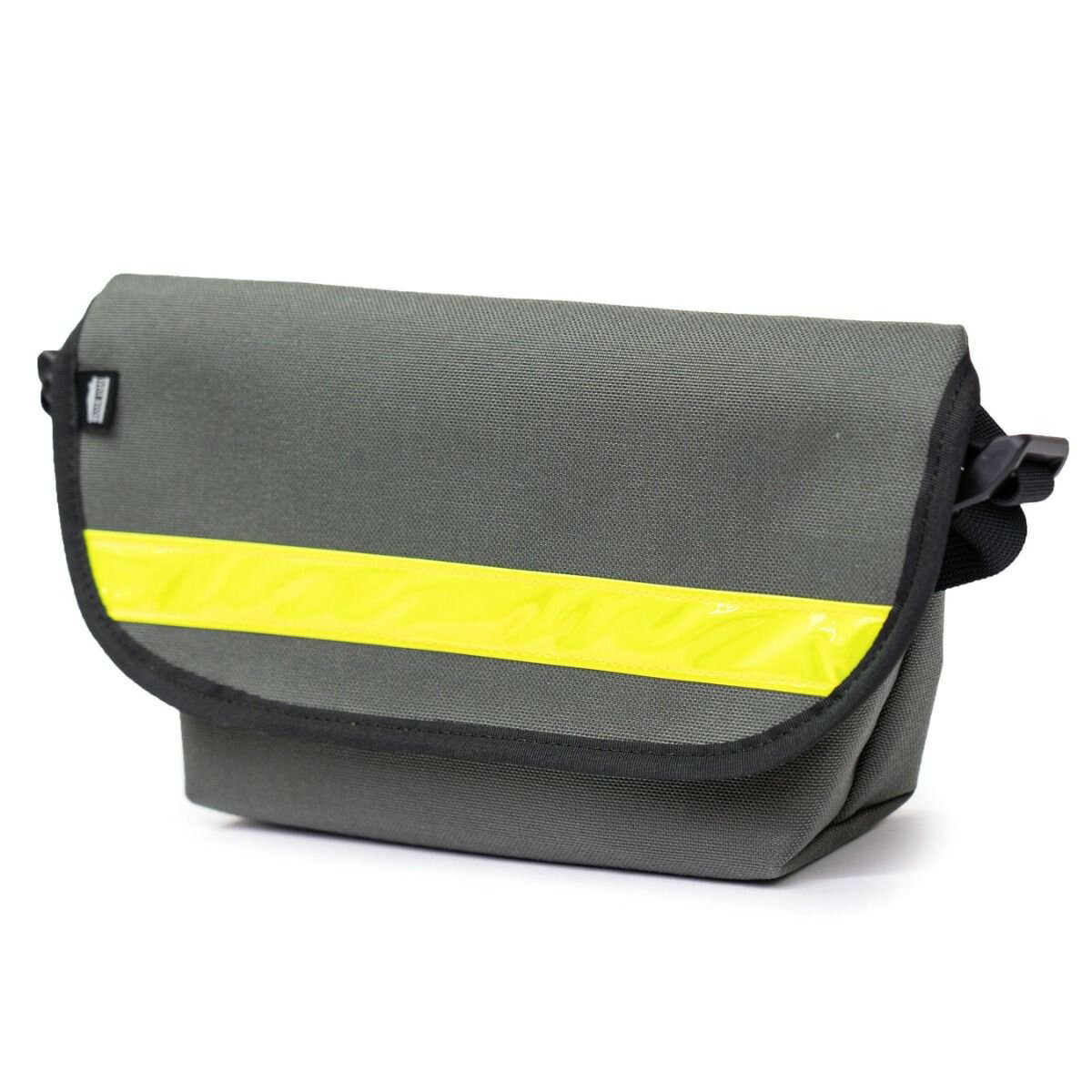 ֥롼饰 BLUE LUG hip messenger cordura grey/yellow reflector [ҥåץå󥸥㡼...