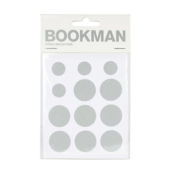 ブックマン BOOKMAN スティッキーリフレクター ホワイト [自転車用][粘着シート][反射][リフレクター][視認性向上]