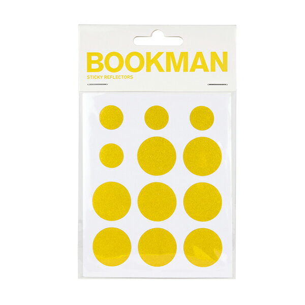ブックマン BOOKMAN スティッキーリフレクター イエロー [自転車用][粘着シート][反射][リフレクター][視認性向上]