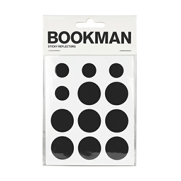 ブックマン BOOKMAN スティッキーリフレクター ブラック [自転車用][粘着シート][反射][リフレクター][視認性向上]