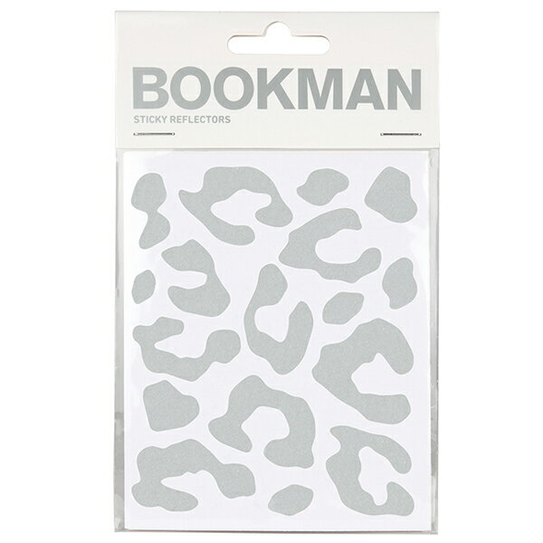 ブックマン BOOKMAN スティッキーレオパードリフレクター ホワイト [自転車用][粘着シート][反射][リフレクター][視認性向上]