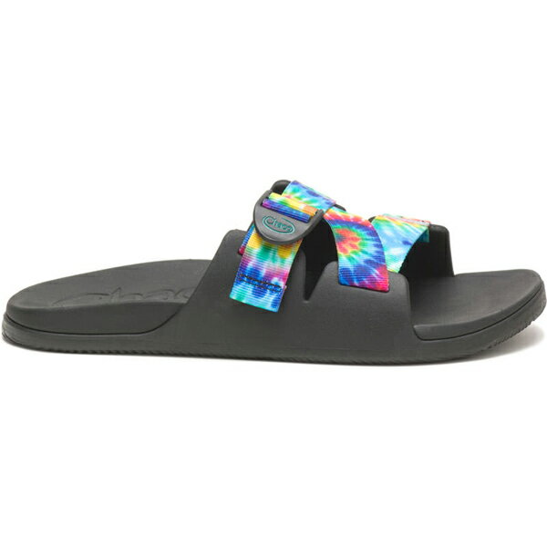 [] 㥳 Chaco Mens Chillos Slide Dark Tie Dye [12366155033070]