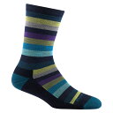 ダーンタフ DARN TOUGH Mystic Stripe Crew Lightweight with Cushion Dark Teal [19441644092003]