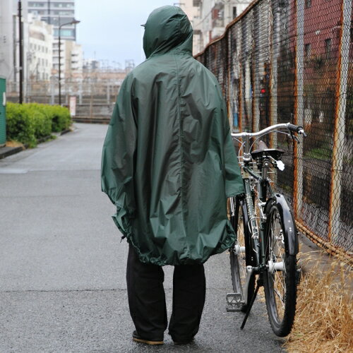 フェアウェザー FAIRWEATHER Packable Rain Poncho Algae [パッカブルレインポンチョ][雨具][自転車] 3