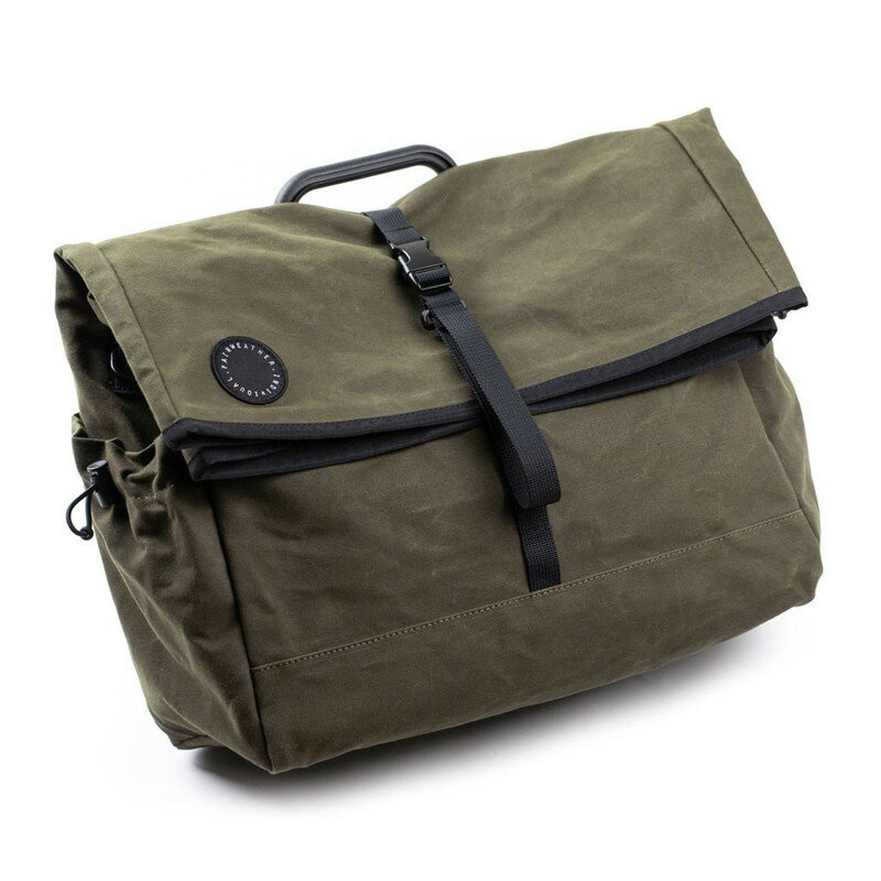 tFAEFU[ FAIRWEATHER front bag for brompton t[ wax dark olive