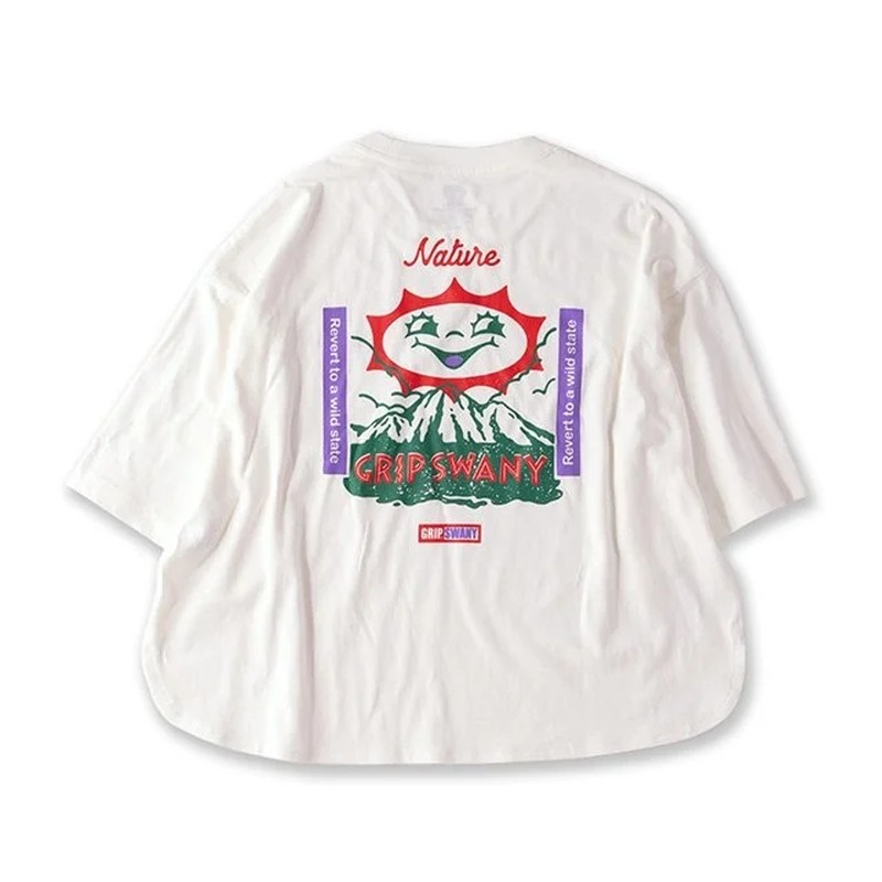 グリップスワニー Grip Swany W'S Box Sunny Tee White [GSW-39 レディース ボックスサニーTシャツ]