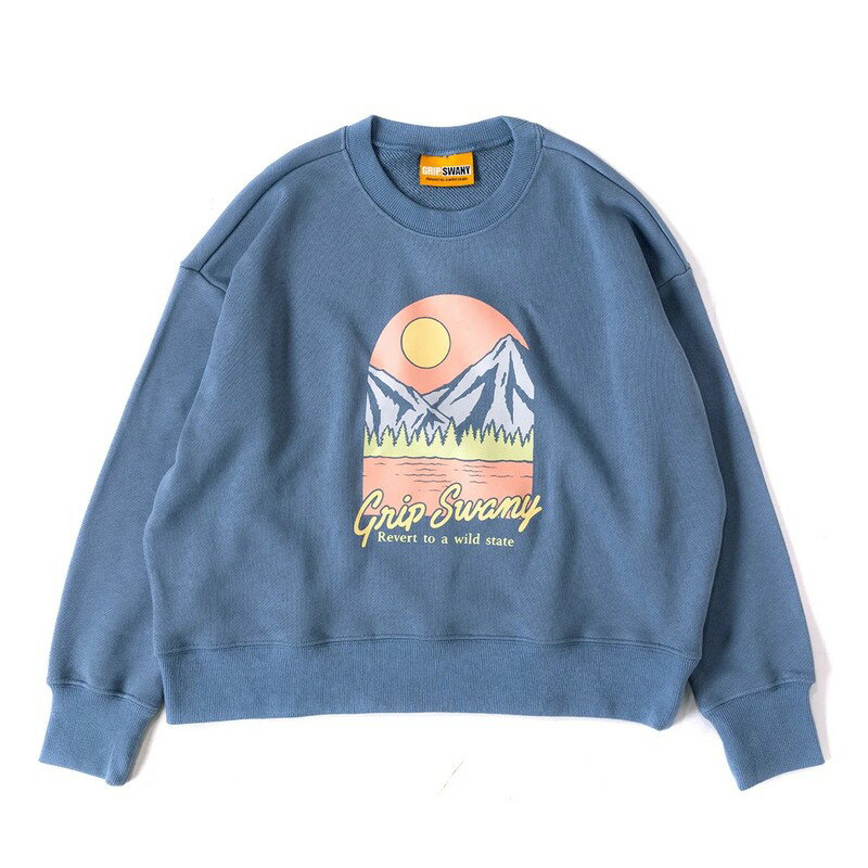 åץˡ Grip Swany Ws Print Sweat Pullover Navy [GSW-40]