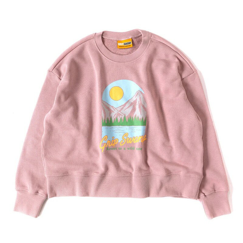 åץˡ Grip Swany Ws Print Sweat Pullover Coral Pink [GSW-40]