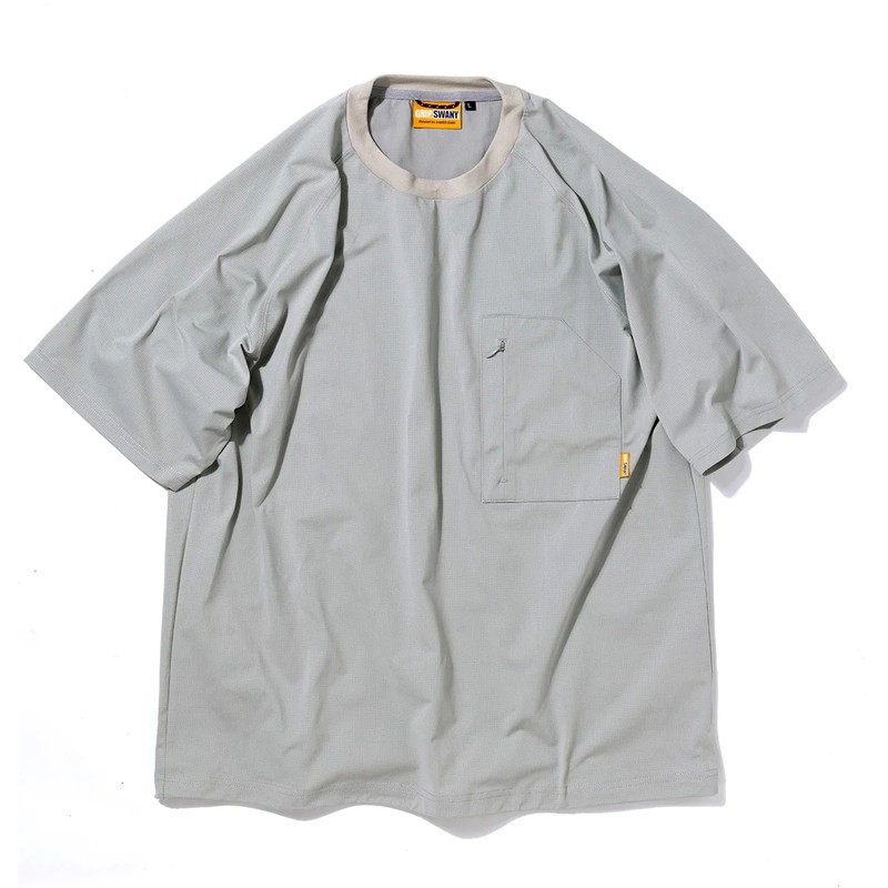 グリップスワニー Grip Swany GS AIRFLOW TEE LIGHT GREY [GSMCT0005 GSエアフローTシャツ グレー]