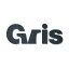  gris GRIS LOGOTYPE STICKER BLACK [DG0060BK]