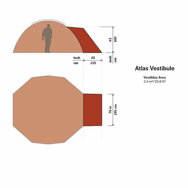 ヒルバーグ HILLEBERG New Atlas ベスタビュール レッド [アトラス専用][前室を取り付けるためのパーツ][12770169004000]のサムネイル