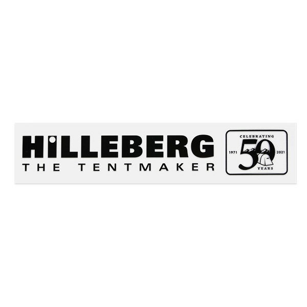 ヒルバーグ HILLEBERG HILLEBERG 50th デカールステッカー 黒 [12778012001000]