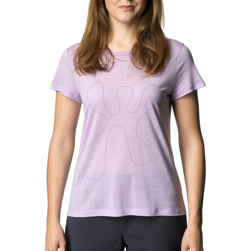 フーディニ HOUDINI Womens Tree Message Tee Purple Heather/Recon [1301310240]