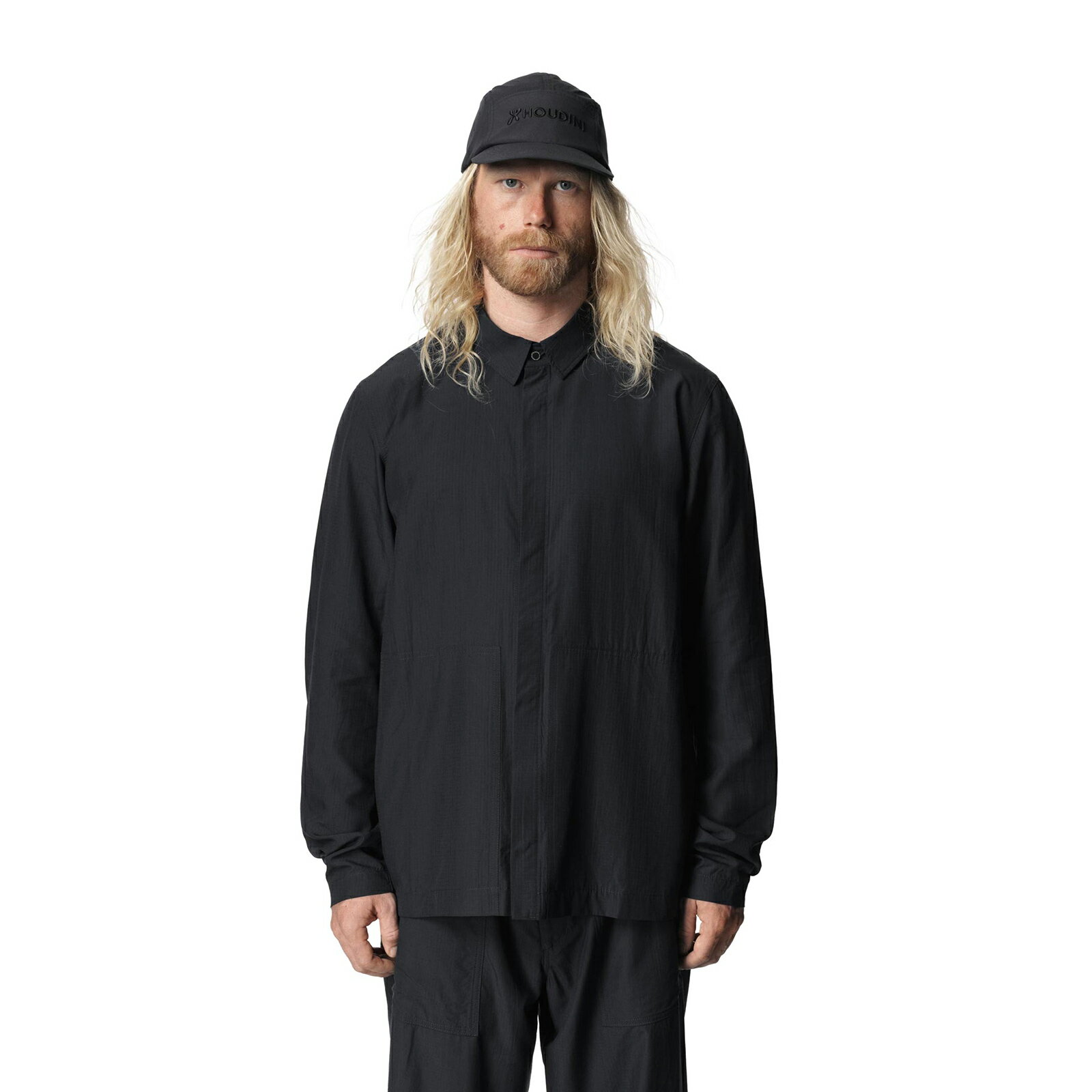 最短当日発送 フーディニ Houdini Mens Tree Chore Jacket Bleached Black [8600460251 ツリーショアジャケット メンズ]