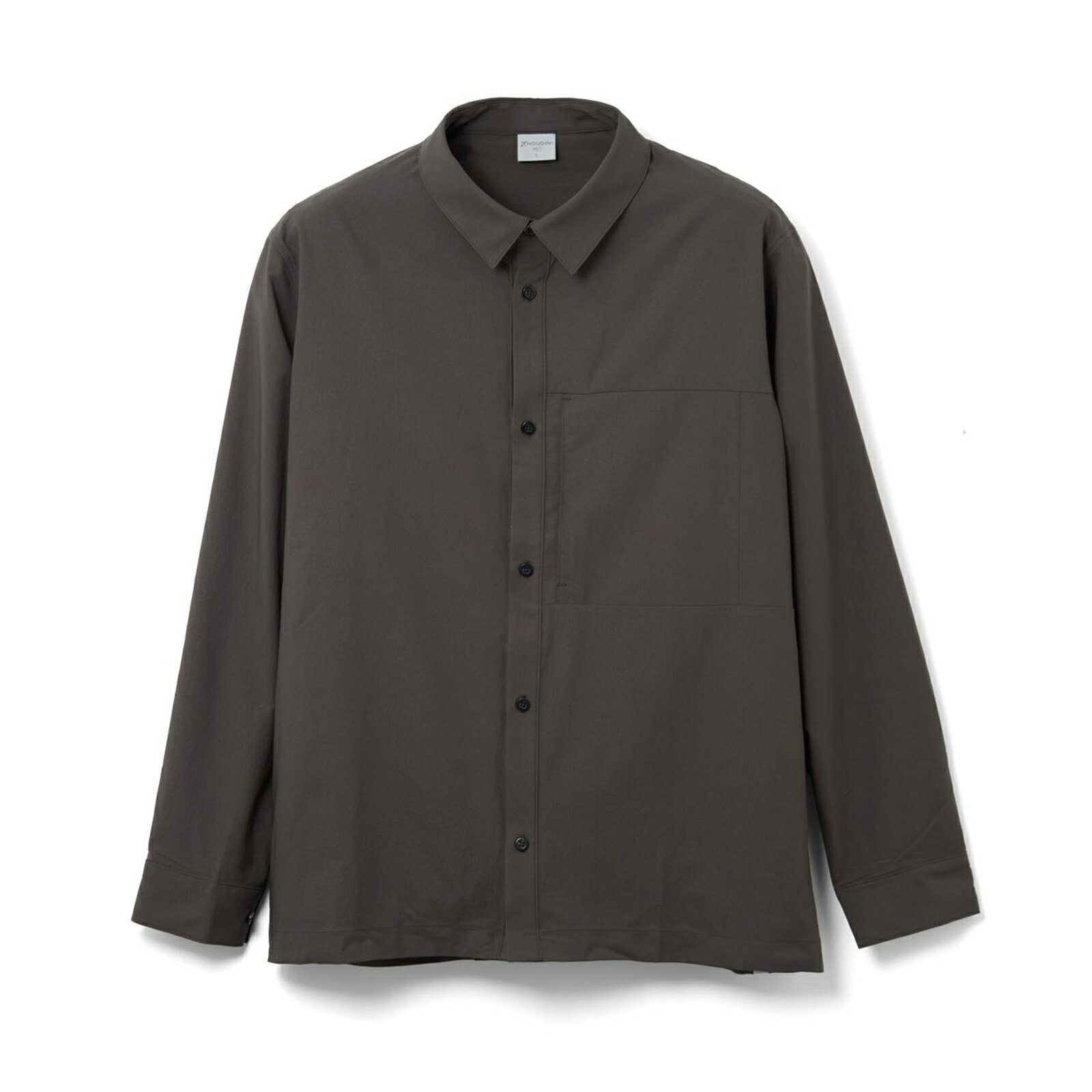 最短当日発送 フーディニ Houdini Mens Symbio Field Shirt Green Illusion 