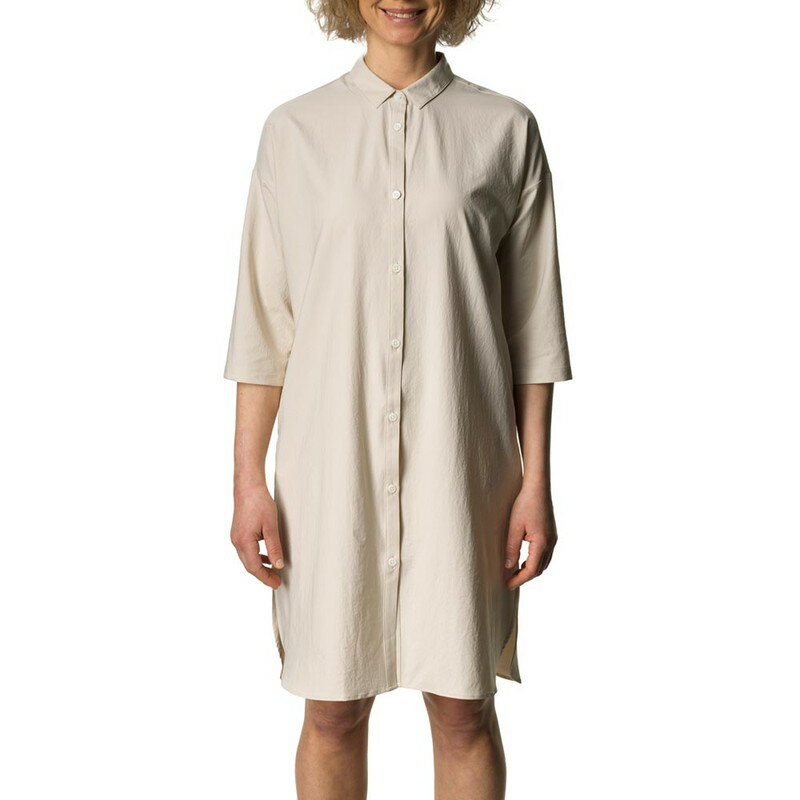 フーディニ HOUDINI Womens Route Shirt Dress Foggy Mount