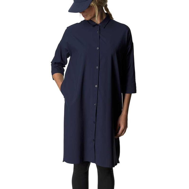 フーディニ HOUDINI Womens Route Shirt Dress blue illusion [1301697940]