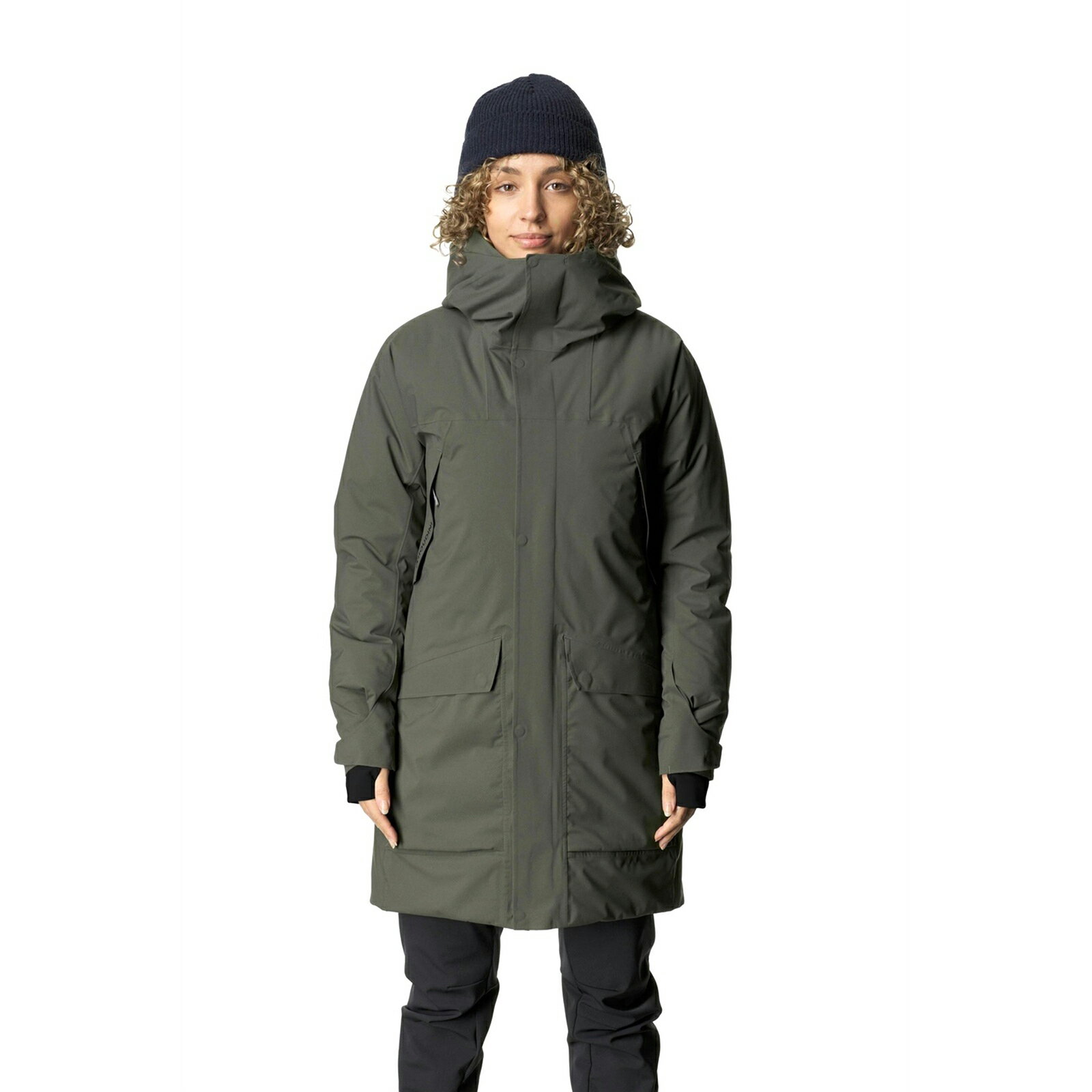 乐天商城 - フーディニ Houdini Womens Fall in Parka baremark green [1485141741 ウィメンズ フォールインパーカー レディース]