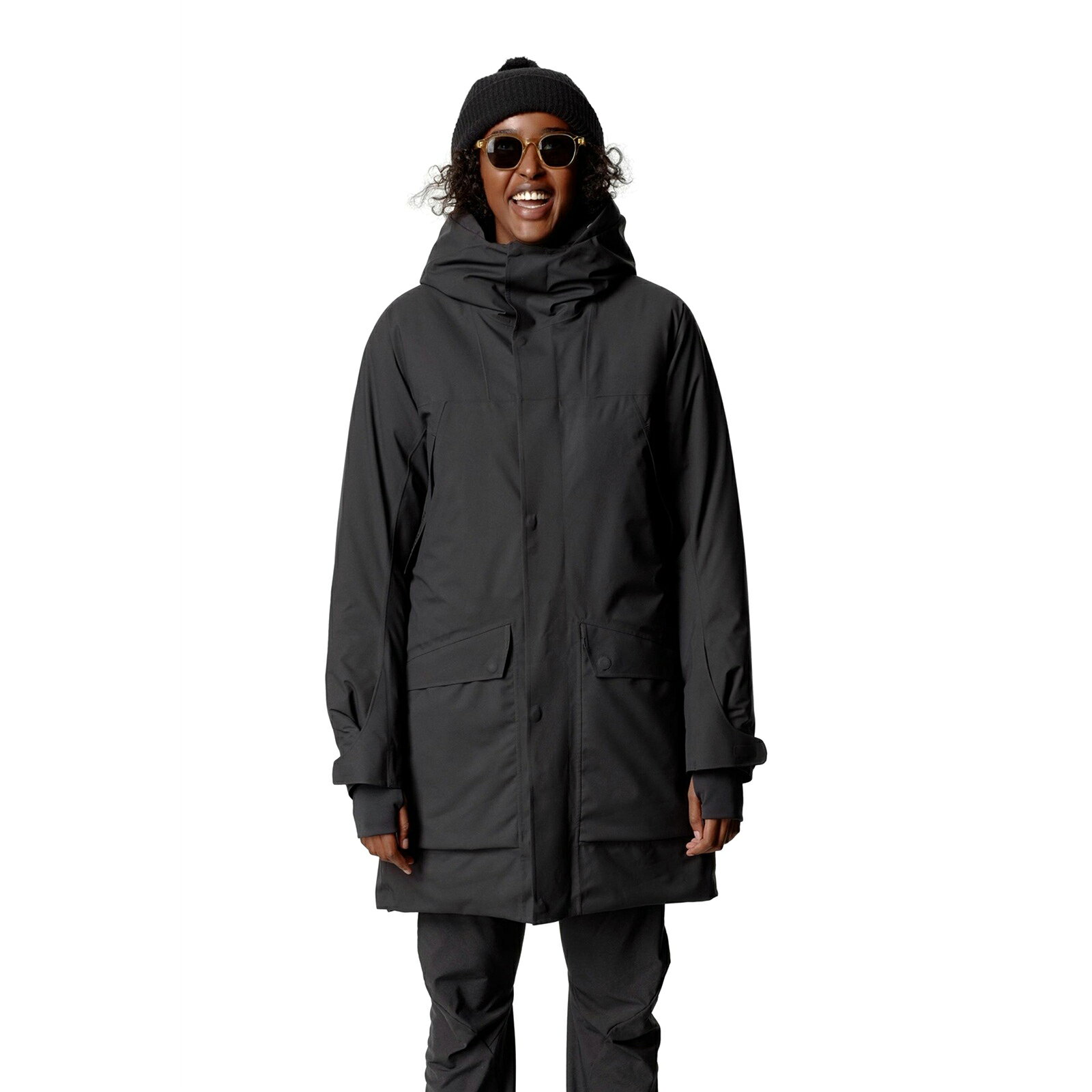 Rakuten - フーディニ Houdini Womens Fall in Parka true black [1485149001 ウィメンズ フォールインパーカー レディース]