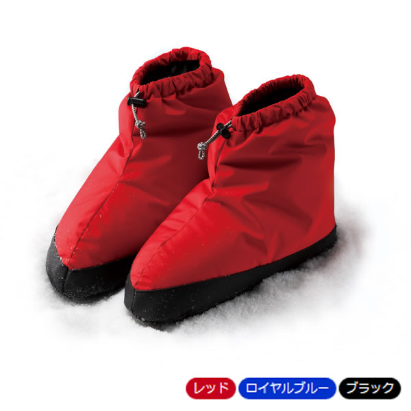 イスカ ISUKA ダウンプラス テントシューズ ショート レッド