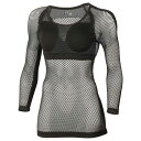 ミレー MILLET LD DRYNAMIC MESH 3/4 SLEEVE BLACK-NOIR [ドライナミックメッシュ3/4スリーブ][レディース]