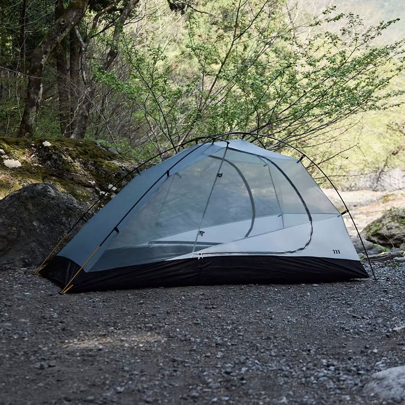 vic2(ビックツー)吉祥寺のムラコ MURACO RAPIDE X1-2P GREY（ZETA Frame） Half Mesh [MTE1230030202 ラピードX1 2人用 山岳テント]｜アングル2