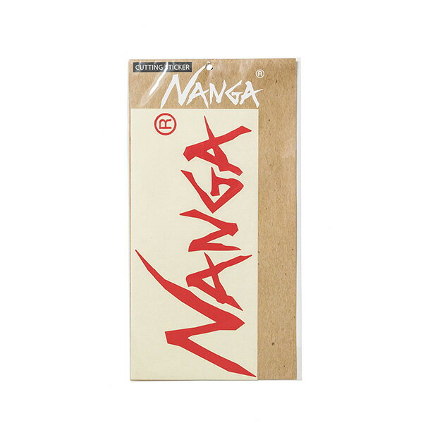 【あす楽対応】 ナンガ NANGA NANGA CUTTING STICKER RED Lサイズ [4938101050555]