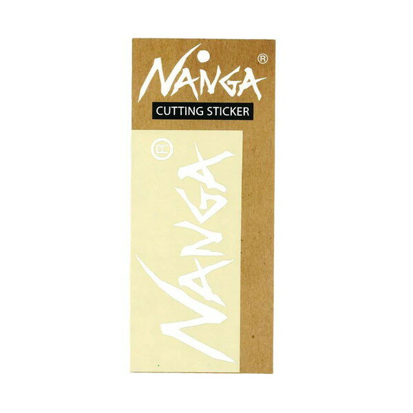 ナンガ NANGA NANGA LOGO CUTTING STICKER WHT XS [N1StWHD3]