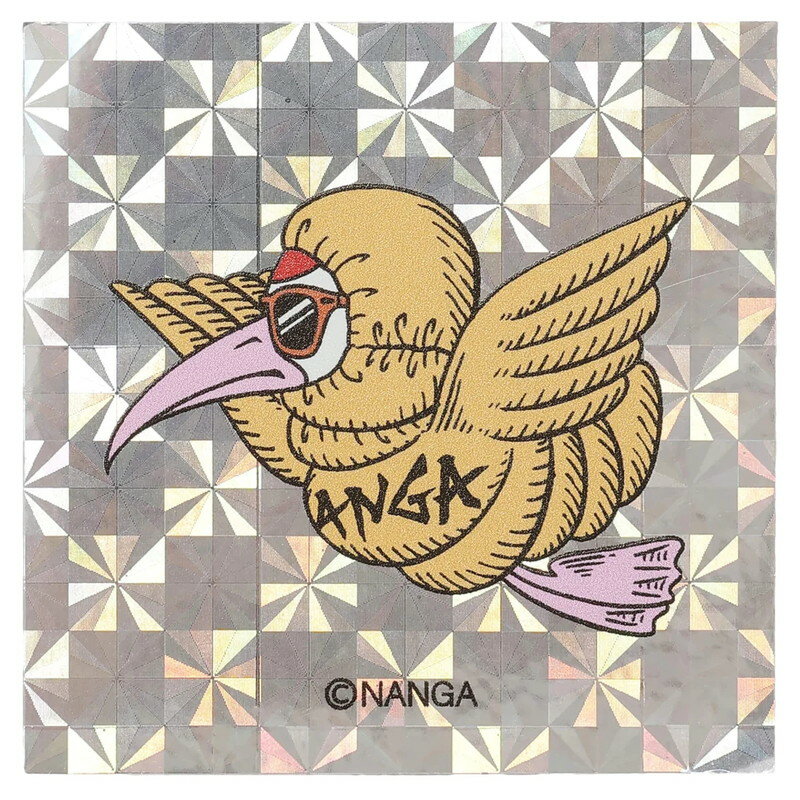 ڤб [30%OFF] ʥ NANGA HOLOGRAPHIC GAAACY SQUARE STICKER TSURU [N1GsTsN5]